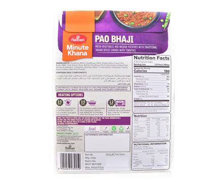 Haldiram's Minute Khana- Pao Bhaji 300 gms