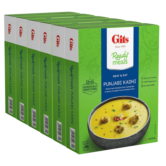 Gits Ready to Eat Punjabi Kadhi, 1800g (Pack of 6 X 300g Each)