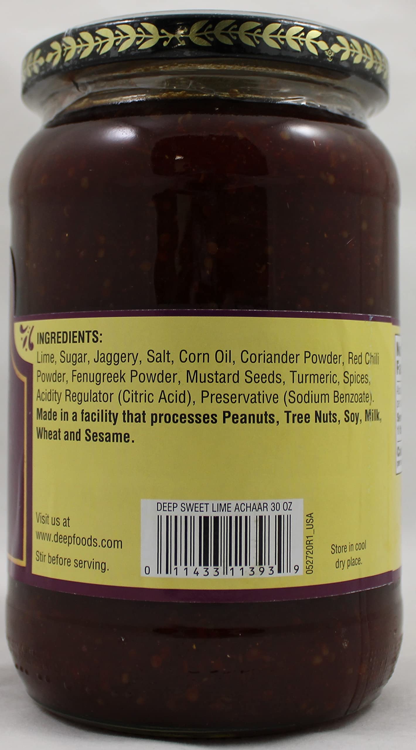 Deep Authentic Indian Spice Mix Blend Hot Mango Pickle - 10 Oz | Ready to Use Rich Aroma and Taste of Achar | Mango, Fenugreek, Mustard, Asafoetida | Vegetarian | No Artificial Colours