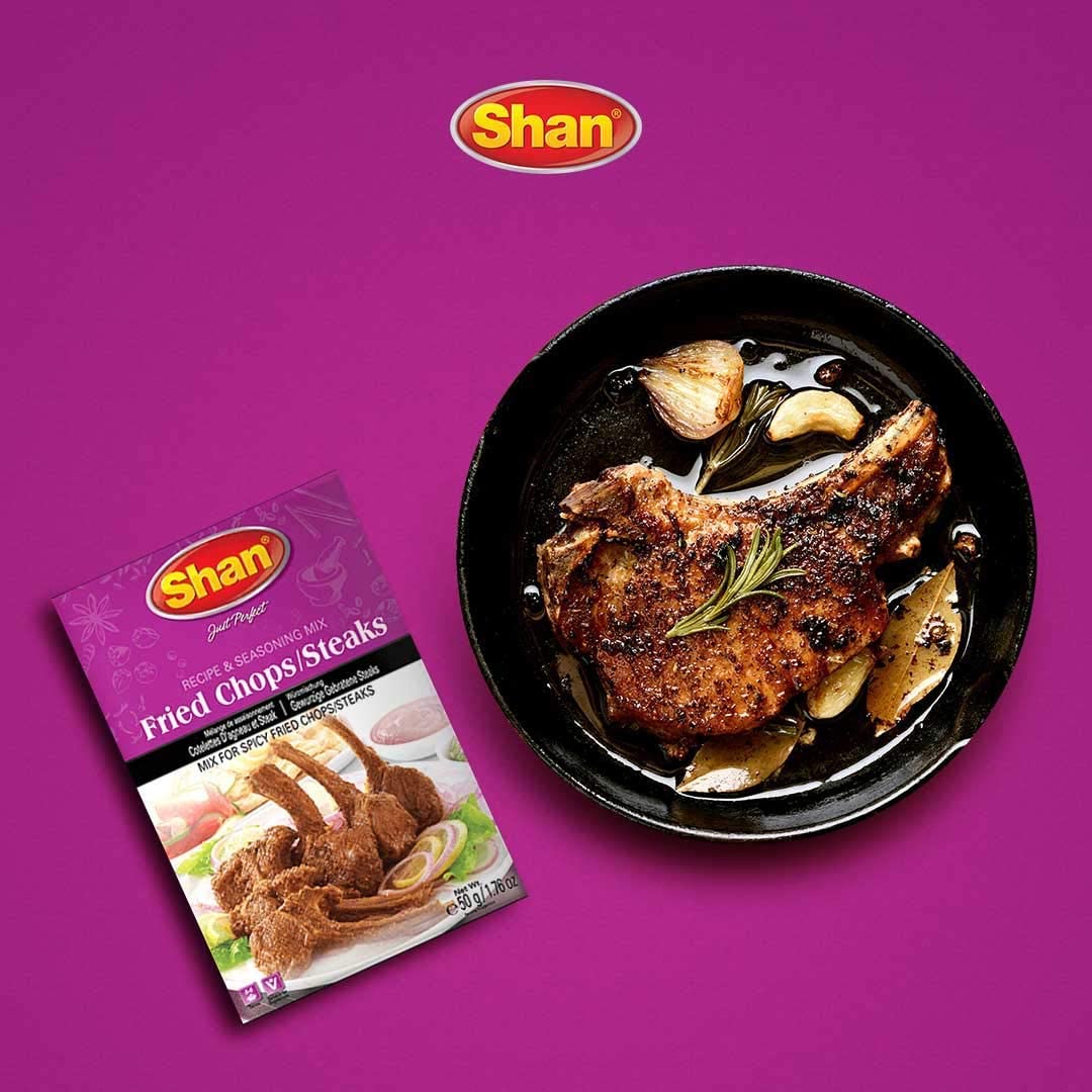 Shan Seasoning Mix For Fried Chops Steaks 50 gms - Shan Masala