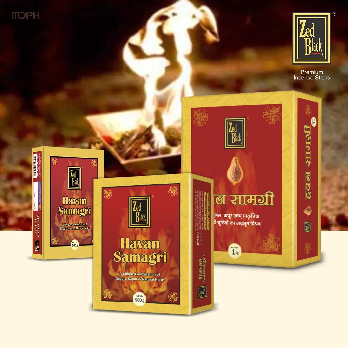 Zed Black Hawan Samagri. - Hindu Puja Items