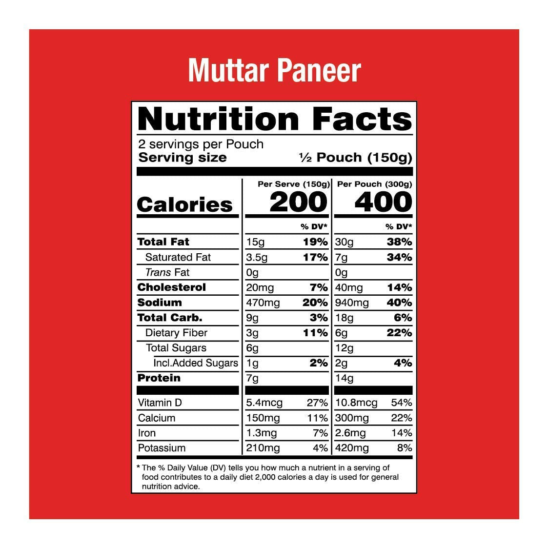 MTR Ready to Eat Just Heat and Eat | No Preparation | No additives | Gluten Free | Pack of 5 (Mutter Paneer 300gm)