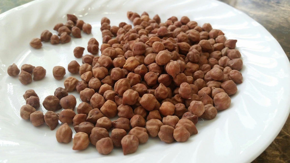Jiva Organics Organic Kala Chana 2 Pound Bulk Bag - Black Gram, Desi Black Chickpeas, 100% Natural & Non-GMO