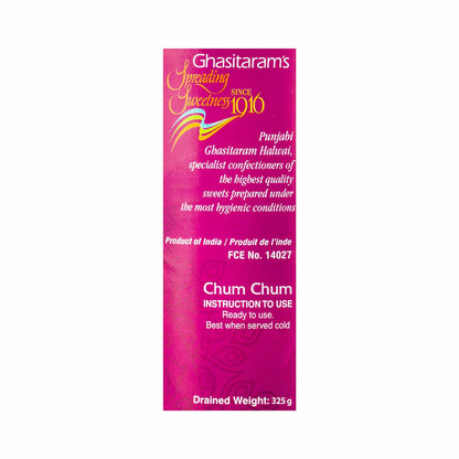 GHASITARAM'S Pure Chum Chum Tin, For Every Indian Traditional Festival, Famous Indian Sweets(1Kg)