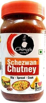 Chings Schezwan Chutney 1kg (Pack of 2) Spreading Chutney Spicy Dip with Starters Makes Your Food Tantalizing and Delicious