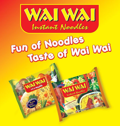 Wai Wai Instant Noodles, Veg Marsala Flavored, 2.6-Ounce 75g Packages (Pack of 6)