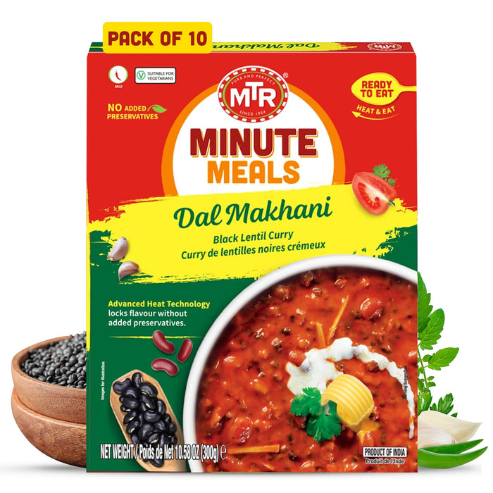 MTR Ready To Eat Dal Makhani Pack Of 10 (300 Gm Each)