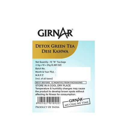 Girnar Detox Green Tea, 10 Sachet Pack