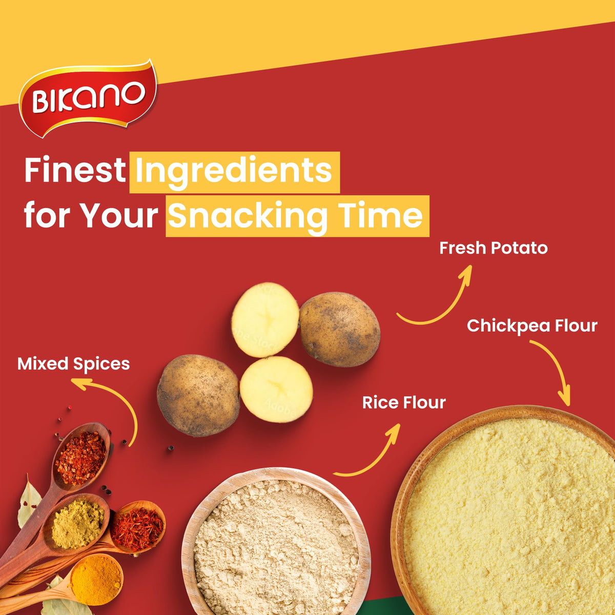 Bikano Aloo Bhujia, Indian Namkeen, (14.1oz)