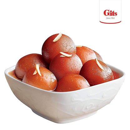 Gits Instant Mix Box - 600gm (Pack of 3 x 200gm) | Ready to Cook Indian Breakfast/Lunch/Dinner/Snack Meal | No Artificial Colors, Flavors, Preservatives, 100% Vegetarian, Easy Recipe (Gulab Jamun)