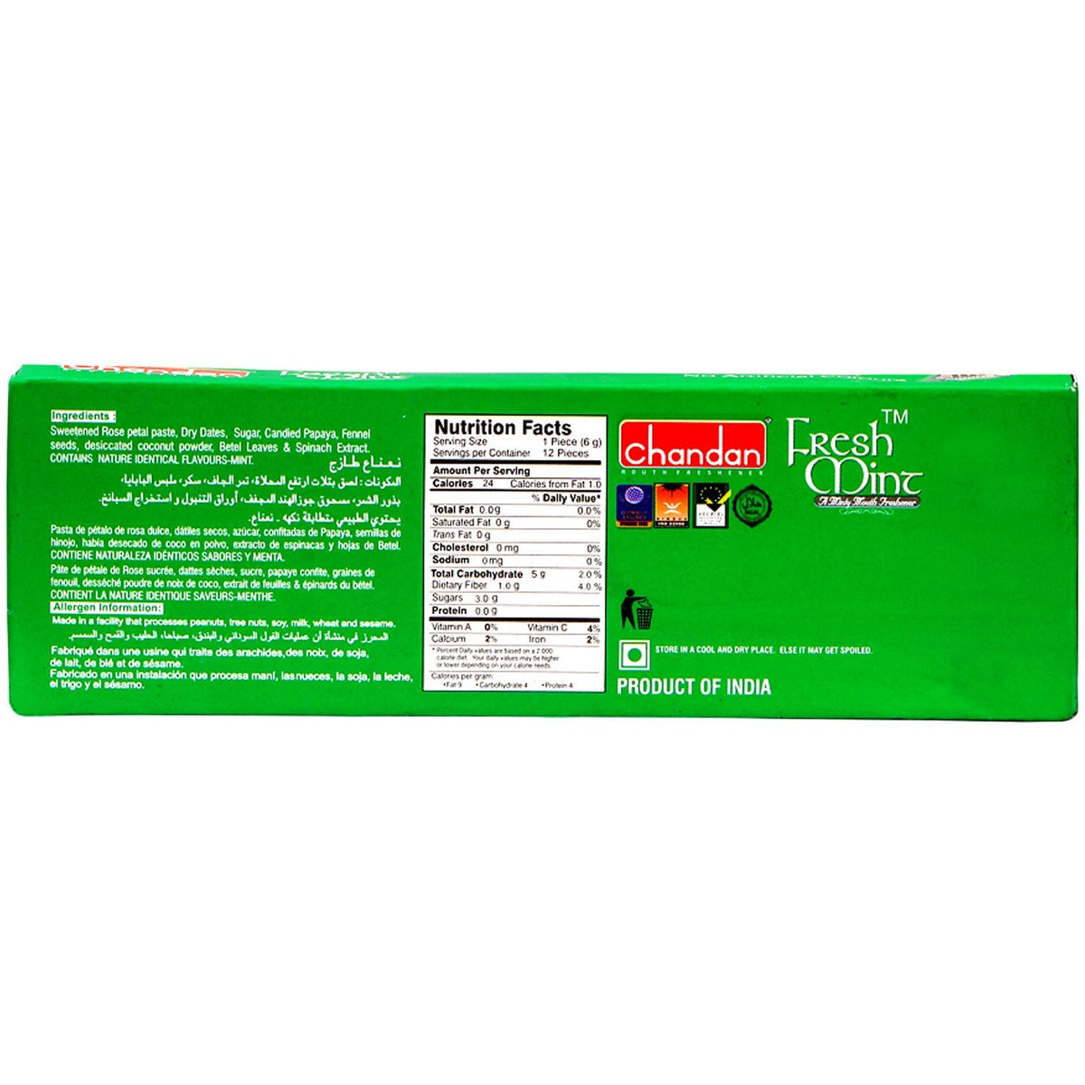 Chandan Mouth Freshener Fresh Mint 72g