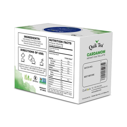 Quick Tea Cardamom Chai 10 pouches - Food / Masala / Dal