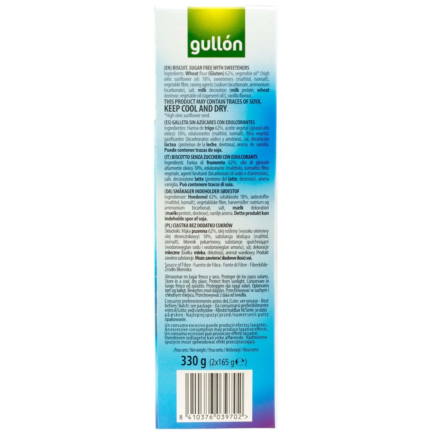 Gulln | Sugar Free Shortbread Biscuits | 4 x 330g | Pack of 4