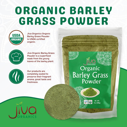 Jiva Organics Barley Grass Powder 200g (7 Oz)