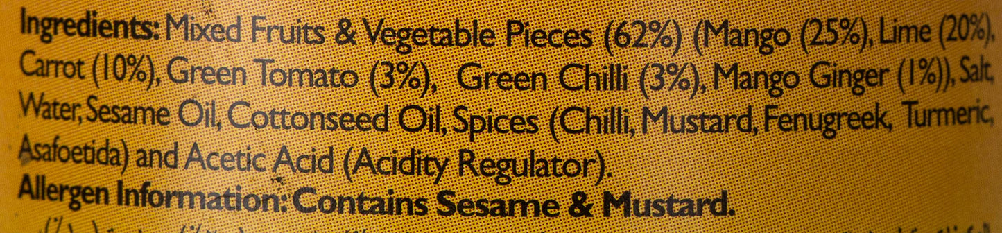 Mother's Recipe mixed Pickle South Indian style 300 gms - Indian Pickles