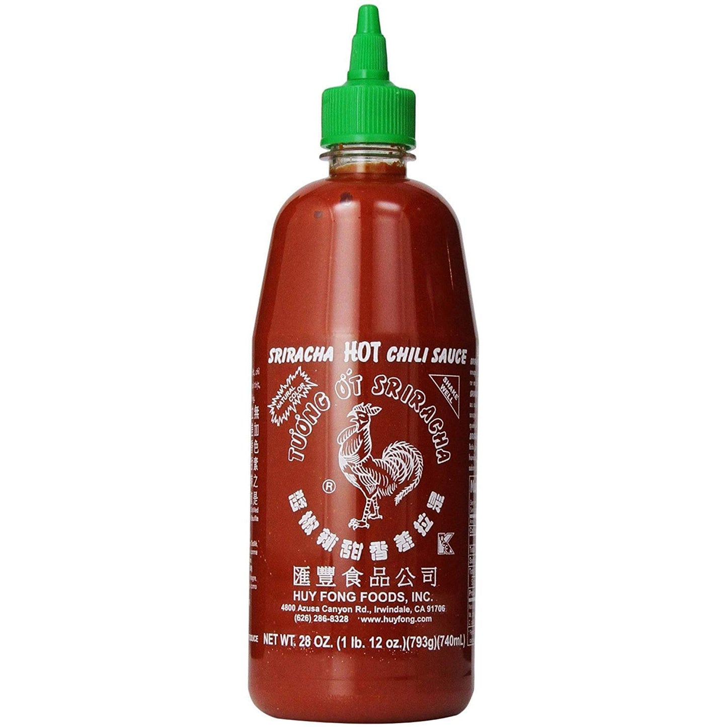 Tuong Ot Sriracha Hot Chili Sauce 28oz