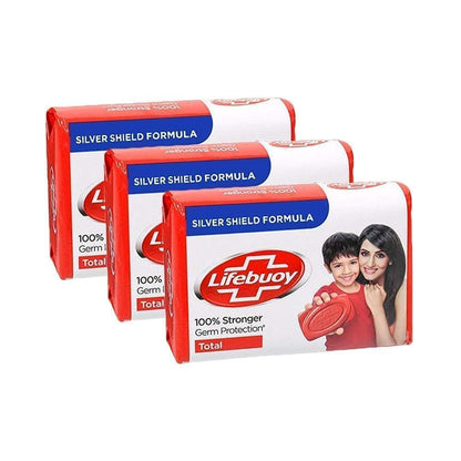 Lifebuoy Total 10- Soap Bar - 125g X 3 Bars - Bath & Shower