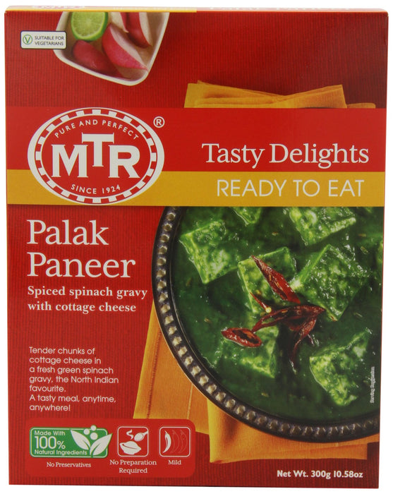 MTR Palak Paneer, 10.58 Ounce Boxes (Pack of 5)