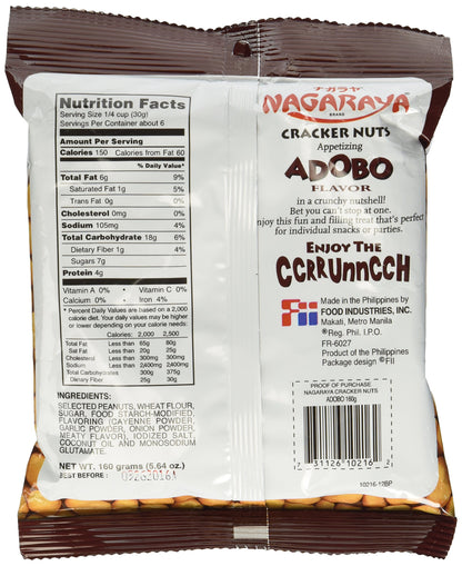 Nagaraya Cracker Nuts Adobo 5.64 Oz