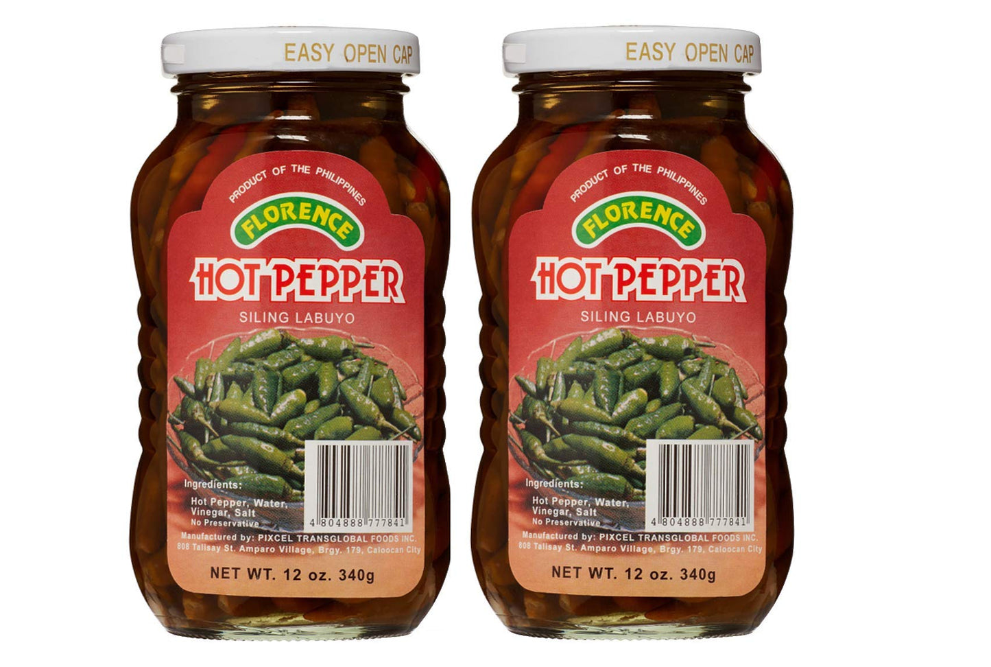 Florence - Hot Pepper (Siling Labuyo) 11.99oz, 2 Pack