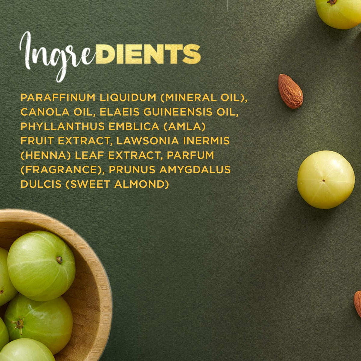 Dabur Amla Gold Hair Oil - With Amla, Almond and Henna - Moisturizing Scalp and Hair Oil for All Hair Types - 10.14 Fl Oz