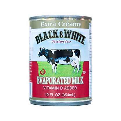 Black & White Extra Creamy Evaporated Milk 12 fl. oz, 4 Pack