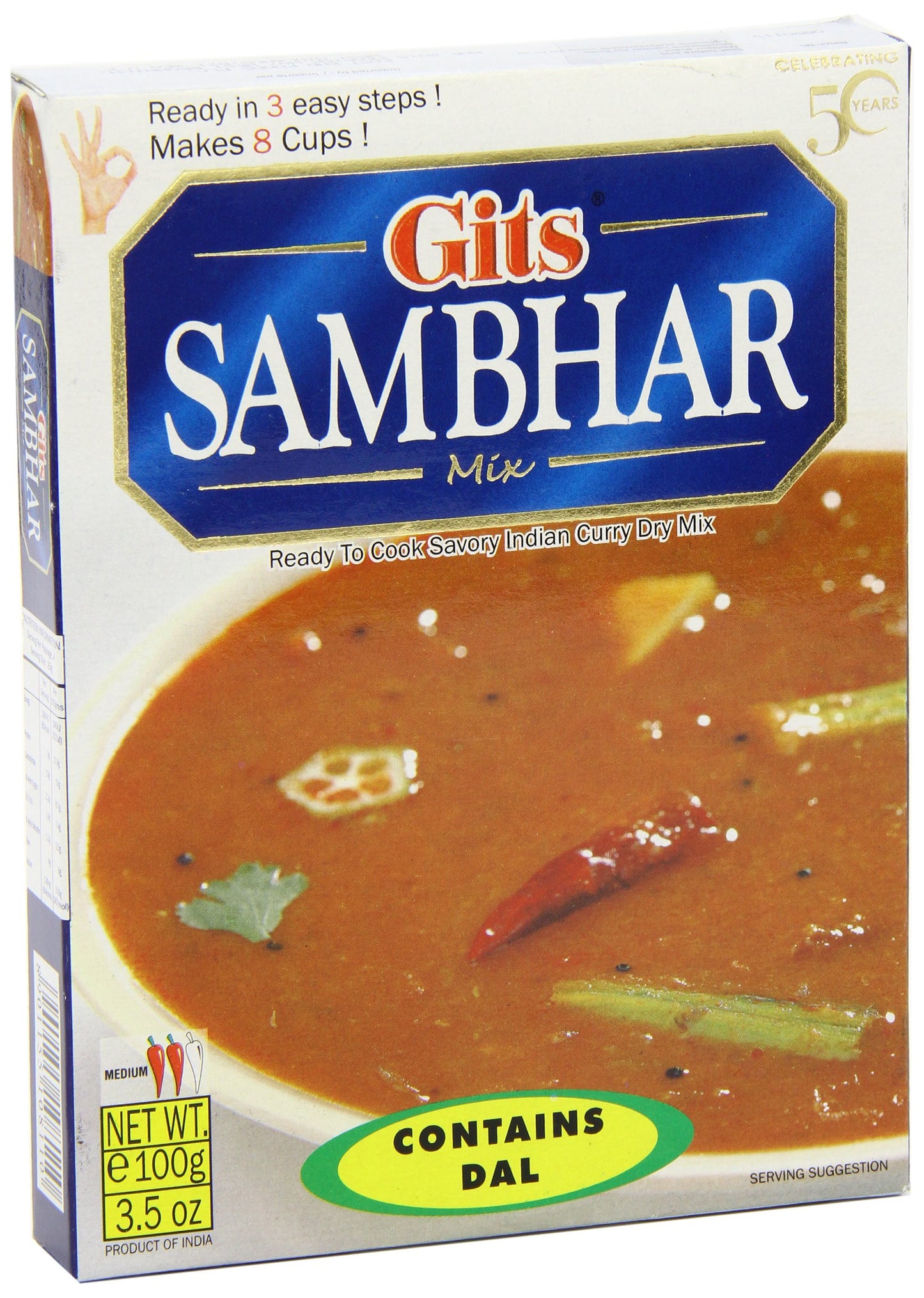 Gits Sambhar Mix, 3.5 Ounce