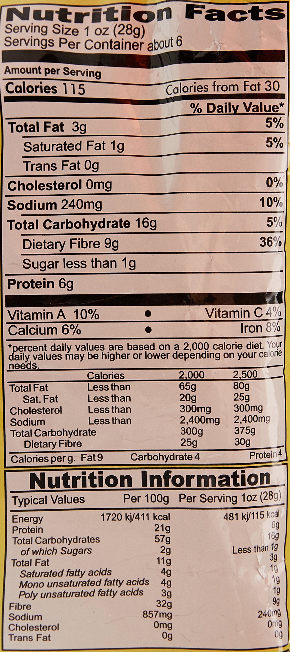 Roasty Tasty Roasted Chana Jor Lime & Spice Whole Grain Indian Snacks 200g