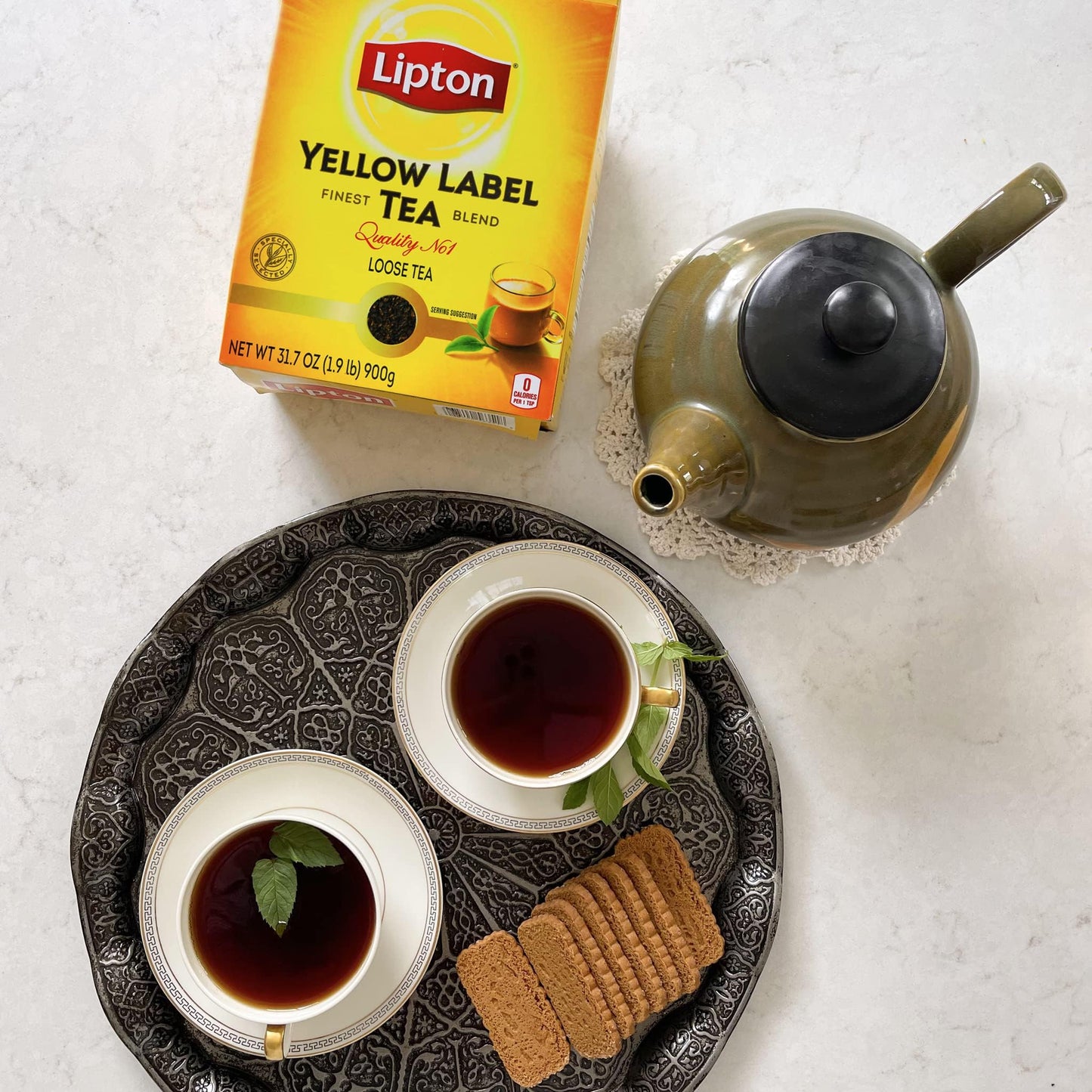 Lipton Yellow label loose tea 900 gms - Indian Tea