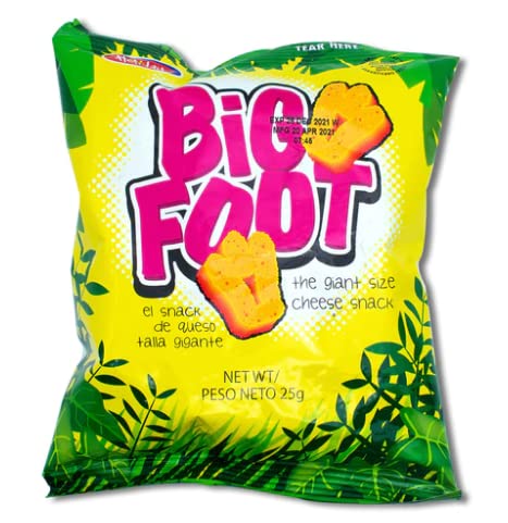 Assorted Holiday Big Foot, The Giant Cheese Snack, 6 Regular and 6 Spicy, 10.5 Oz, Pack of 12