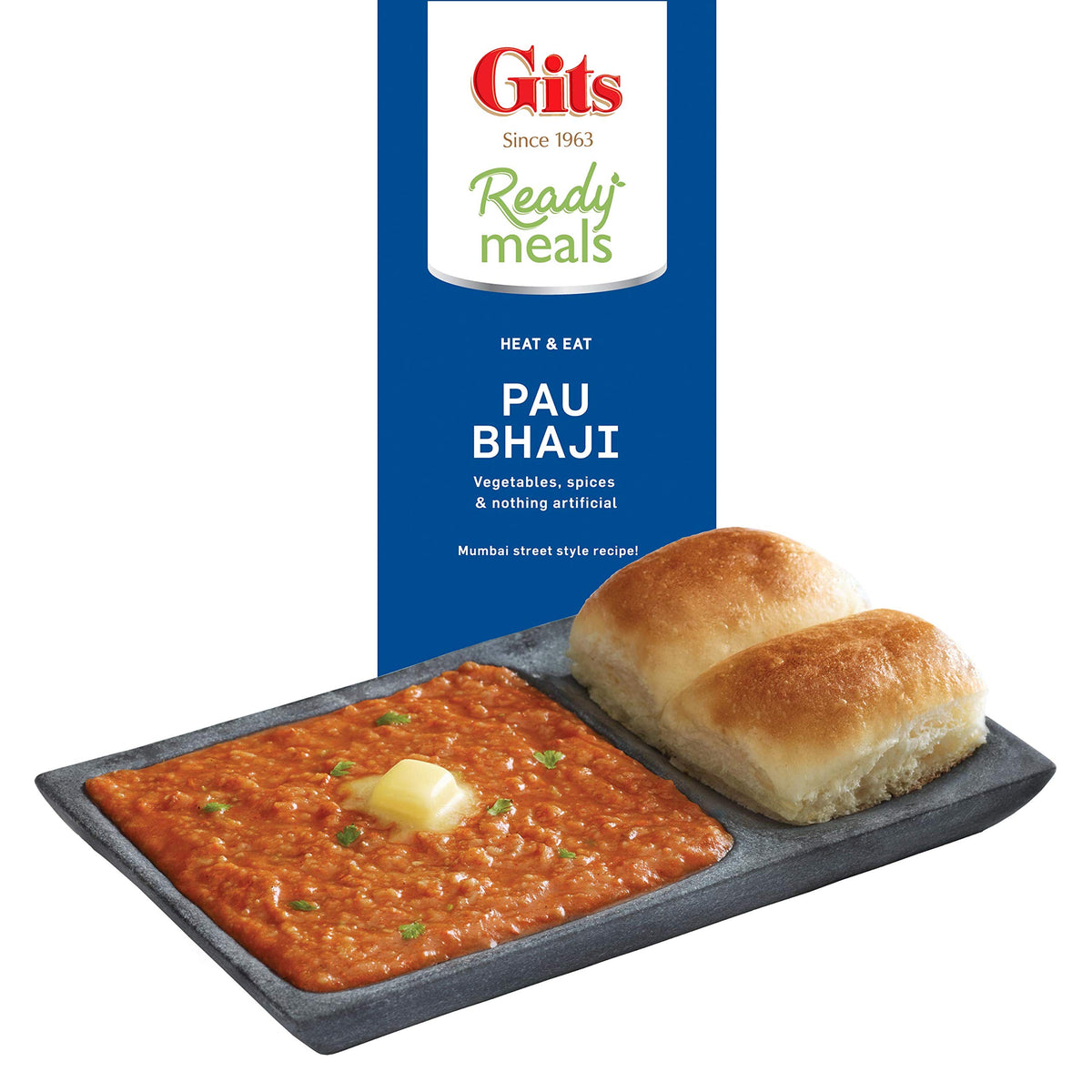 Gits Ready to Eat Pav Bhaji, 900g (Pack of 3 X 300g Each)