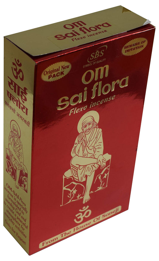 Om Sai Flora Flexo Incense Natural Box 12 Packs