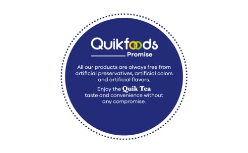 Quik Tea Pumpkin Spiced Masala Instant Chai Tea Latte Premix - 10 Count Single Box - All Natural Preservative Free Seasonal Convenient Chai