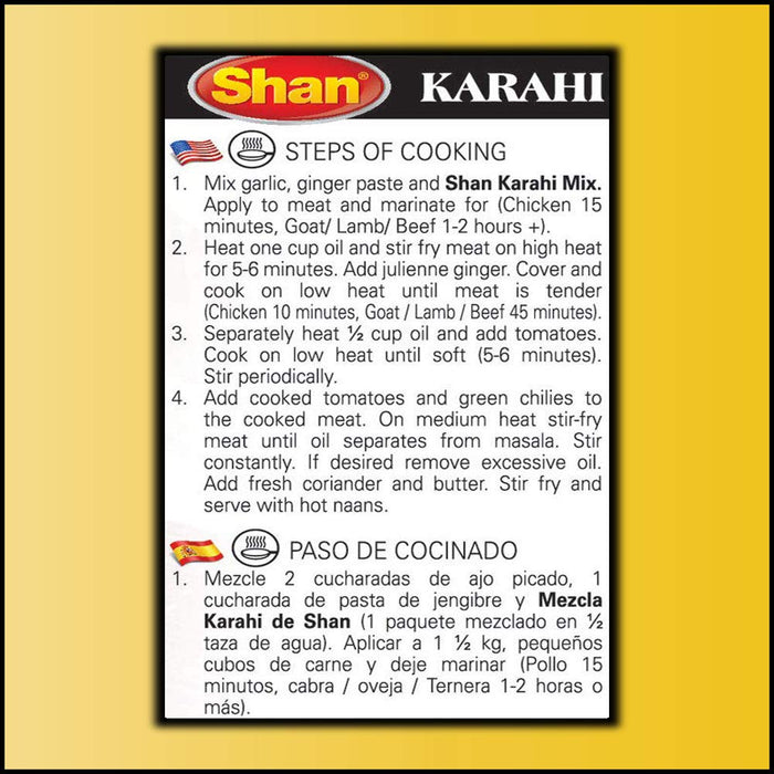 Shan - Karahi Seasoning Mix (50g) - Spice Packets for Karahi Masala (Pack of 3)