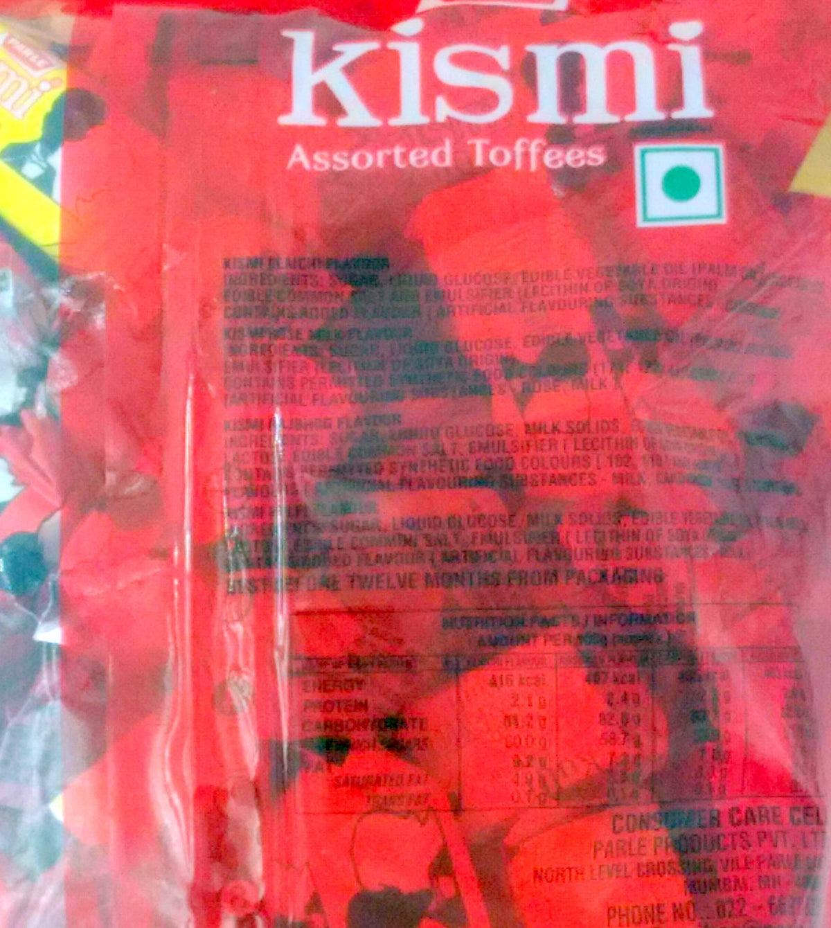 Parle Kismi Assorted Toffee Toffees, Elaichi - Rajbhog - Kulfi - Rosemilk - flavours 491 grams , 17.3 oz - India