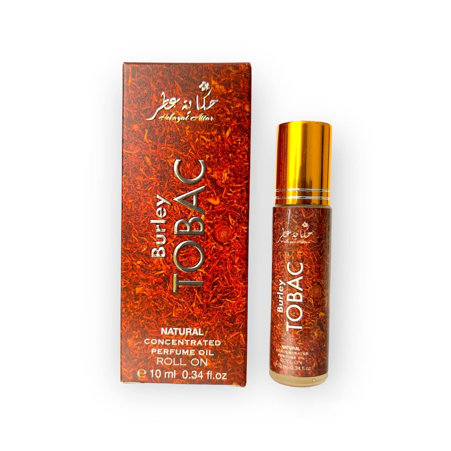 Burley TOBAC 10 ml Natural Perfume Oil Roll On Attar Oil Tobacco Scent Made in Dubai UAE