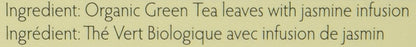 Prince of Peace Organic Jasmine Green Tea, 100 Tea Bags 100% Organic Green Tea Unsweetened Green Tea Lower Caffeine Alternative to Coffee Herbal Health Benefits