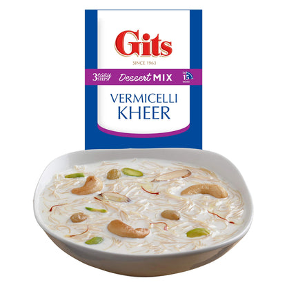 Gits Instant Vermicelli Kheer Dessert Mix, 400g (Pack of 4 X 100g Each)