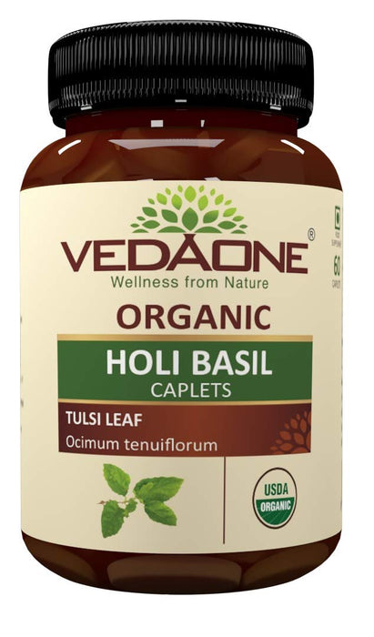 Vedaone USDA Organic Holy Basil 60 Caplets