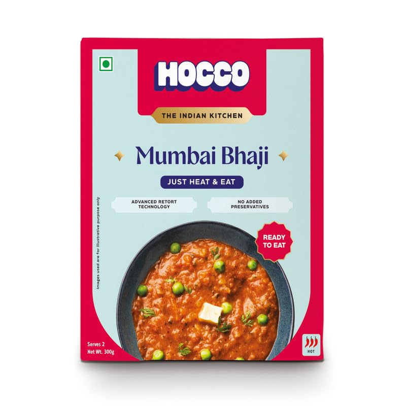 HOCCO Mumbai Bhaji Ready to Eat, 300gm (Pack of 1)