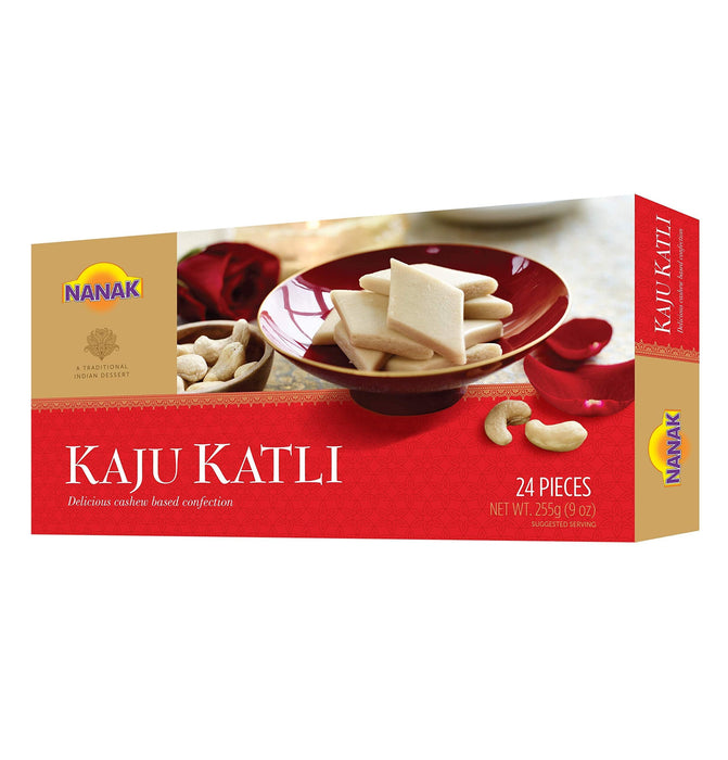 Nanak Kaju Katli (Cashew Sweet) (PACK OF 2 - 255gms X 2) - TWIN PACK