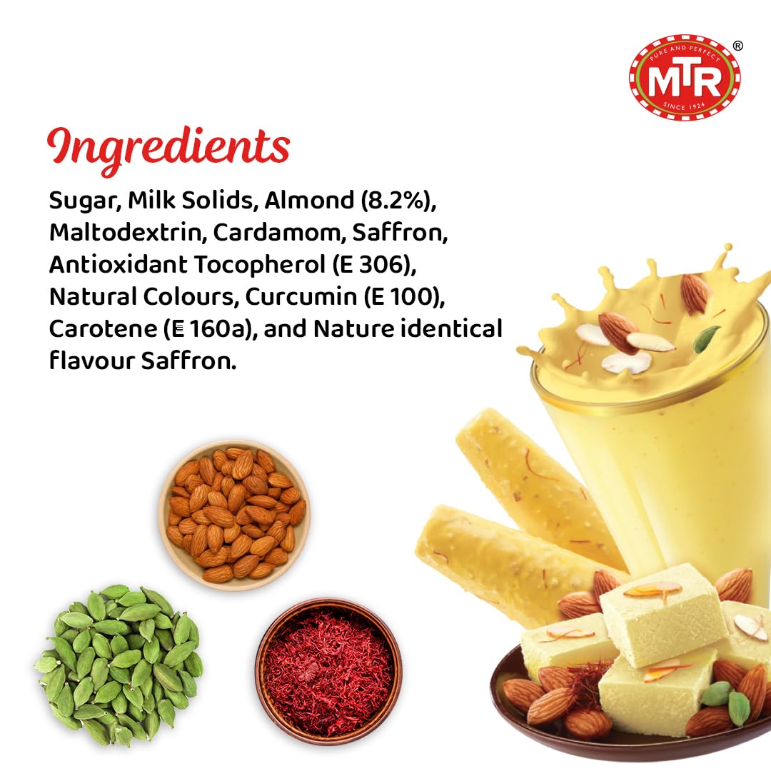 MTR- Badam drink mix with real almond bits and real saffron 200 gms - Fruit Juice