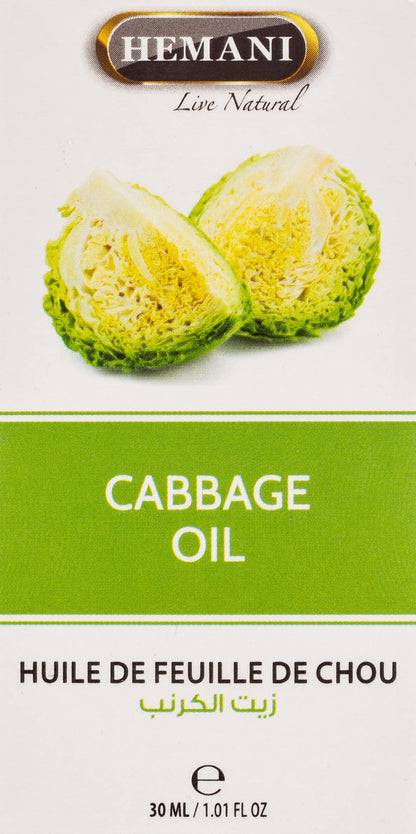 HEMANI Cabbage Oil 30mL (1 OZ) - Edible Food Grade Oil - Internal & External Use