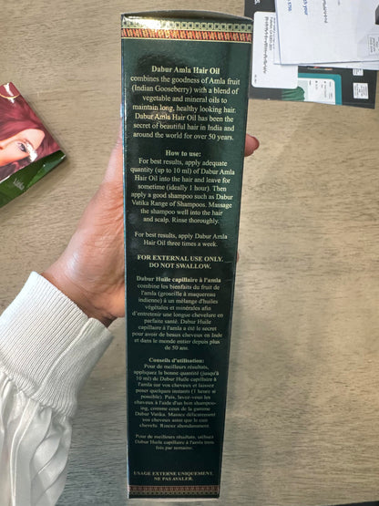 Dabur Amla Hair oil - Natural care for beautiful hair, 500ml