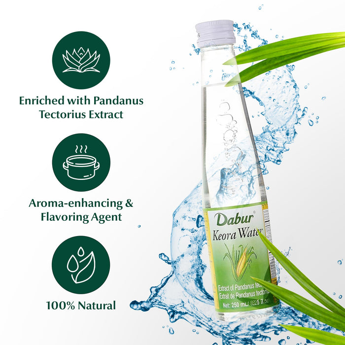 Dabur Keora (Kewra) Water - Unleashing the Captivating Essence of Nature's Floral Perfume to Enhance Your Culinary Creations