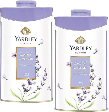 Yardley London Fresh Floral Fragrance Locked in a Fine & Silky Perfumed Talcum Powder (Yardley London English Lavender, Pack of 1 250Gram)