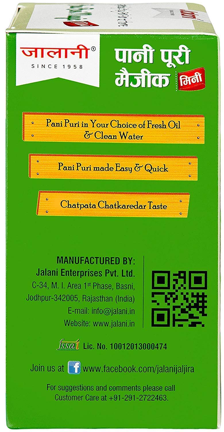 Jalani Pani Puri Magic 270 g Box