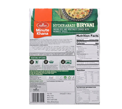 Haldiram's Minute Khana - Hyderabadi Biryani 200 gms