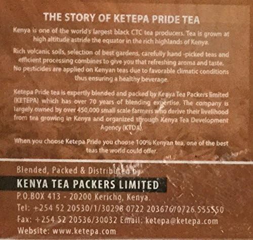 Kenya Tea -- Ketepa Masala 25 Enveloped Tea Bags (Pack of 2 for a Total of 50 Tea Bags)