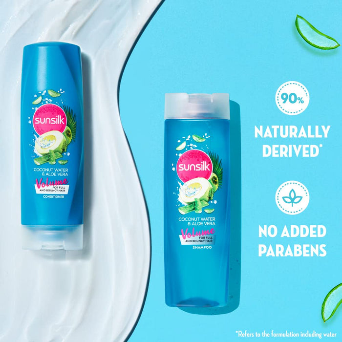 Sunsilk Coconut Water & Aloe Vera Volume Hair Shampoo, 370 ml